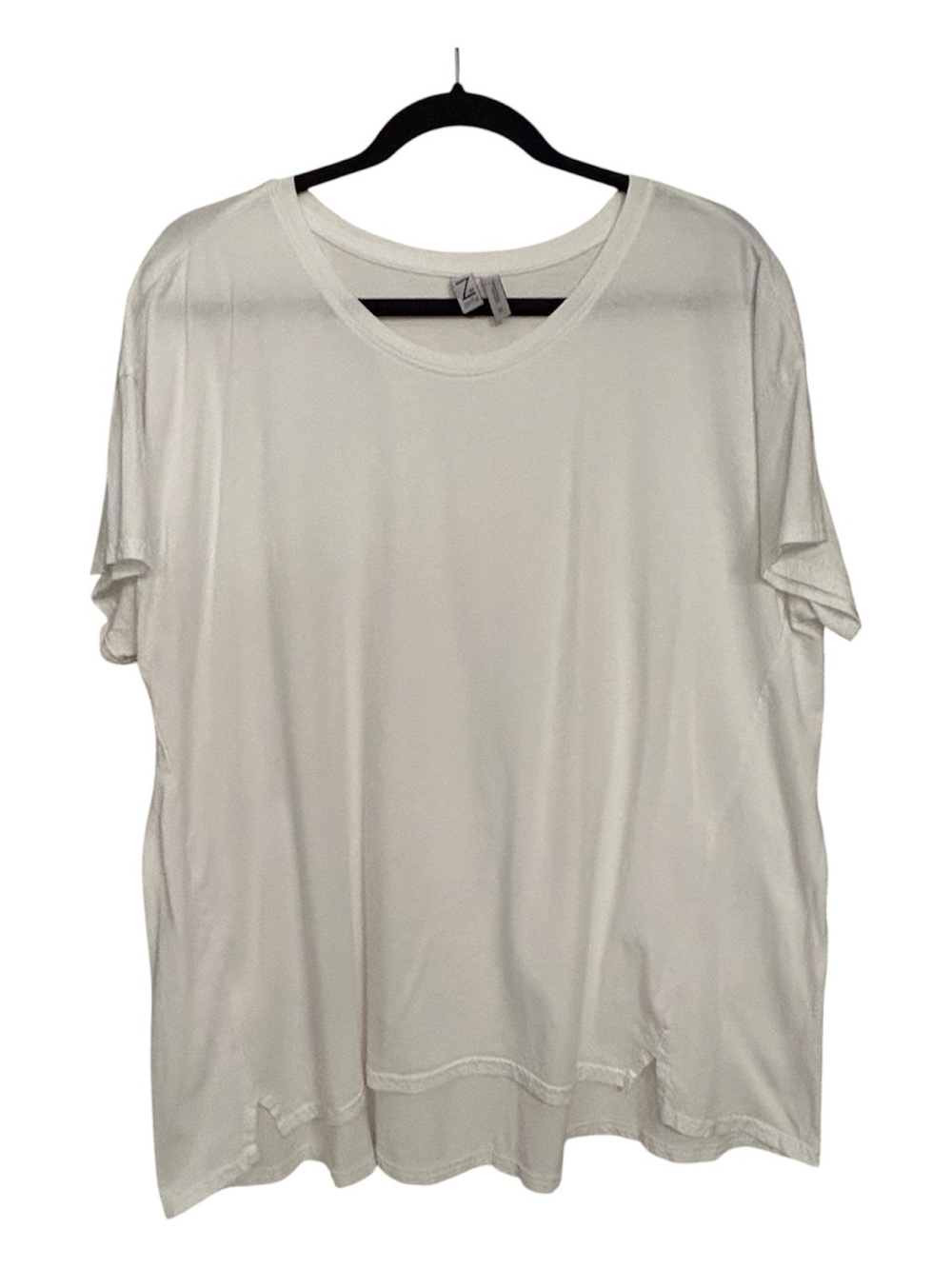 Zella White Short Sleeve Boxy Tee Size XL